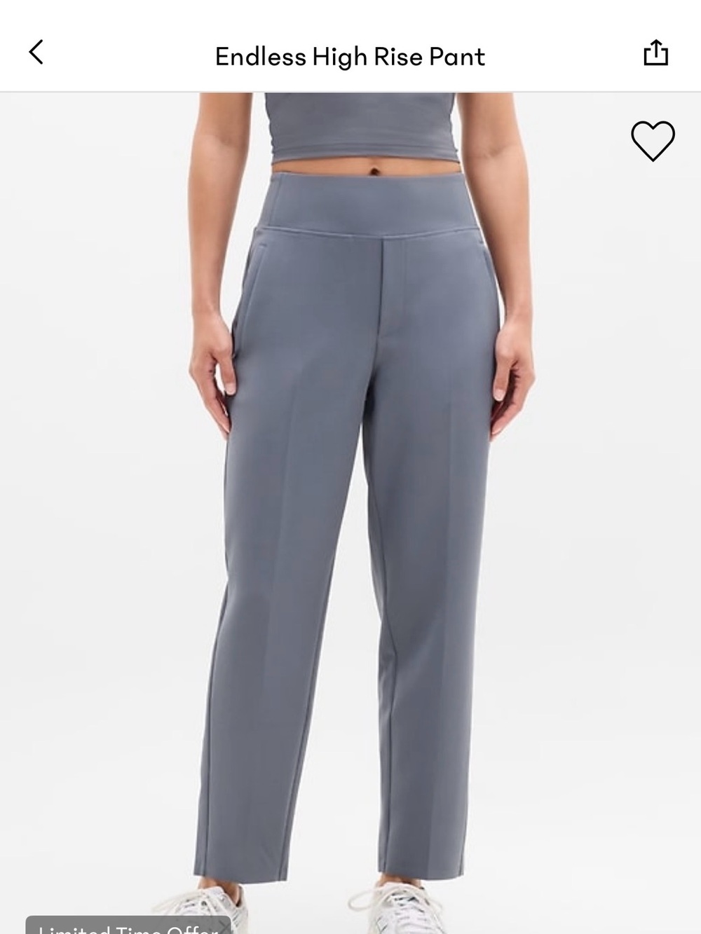 Athleta Brooklyn Mid Rise Pant - Slate Gray - Size 12. NWT